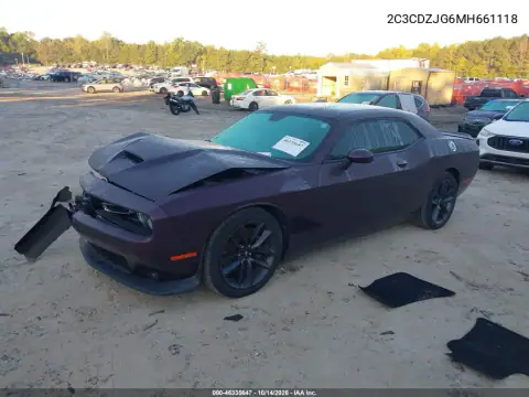 2C3CDZJG6MH661118 — 2021 Dodge Challenger, фото 3 с аукциона IAAI, ПЕРЕДНЯЯ ЧАСТЬ