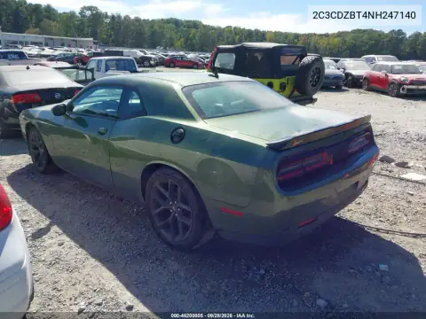 2C3CDZBT4NH247140 — 2022 Dodge Challenger, ფოტო 4, IAAI 27.10.2026, ბუნებრივი ცვეთა