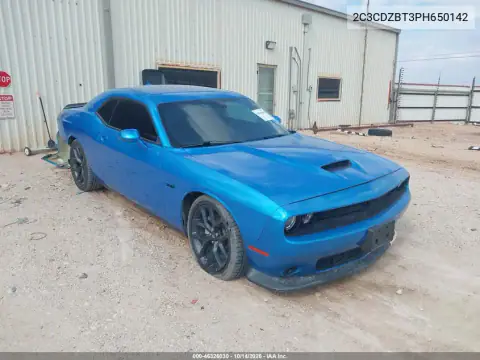 2C3CDZBT3PH650142 — 2023 Dodge Challenger, უკანა ნაწილი, ფოტოები შეკეთებამდე