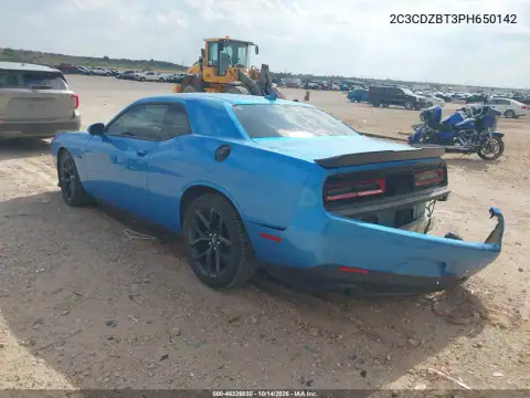 2C3CDZBT3PH650142 — 2023 Dodge Challenger, ფოტო 4, IAAI, უკანა ნაწილი