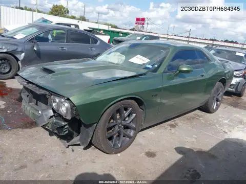 2C3CDZBT0PH684345 — 2023 Dodge Challenger, фото 2 с аукциона IAAI, Передняя часть