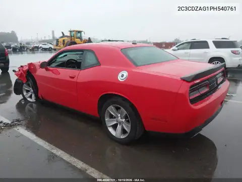 2C3CDZAG1PH540761 — 2023 Dodge Challenger, foto 3 de IAAI, Delantera izquierda