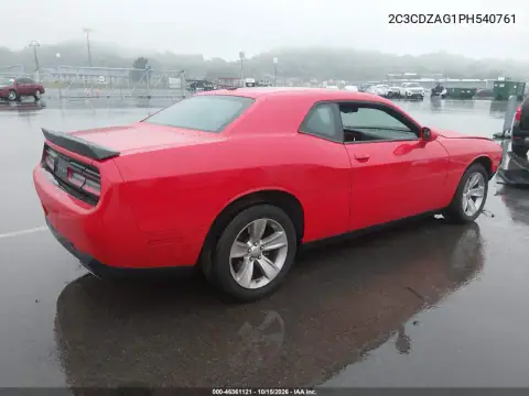 2C3CDZAG1PH540761 — 2023 Dodge Challenger, foto 4 de IAAI, Delantera izquierda