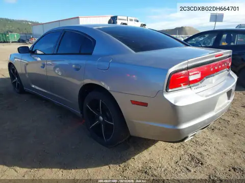 2C3CDXBG2DH664701 — 2013 Dodge Charger, photo 4 from IAAI, Right side