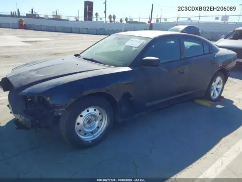 2014 Dodge Charger Se VIN 2C3CDXBG2EH206089 фото 2