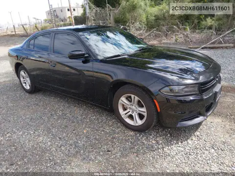2C3CDXBG8MH611601 — 2021 Dodge Charger, ბუნებრივი ცვეთა, ფოტოები შეკეთებამდე