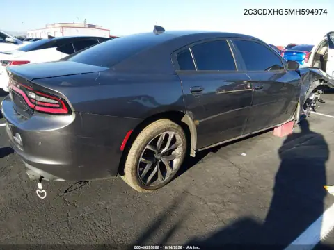 2C3CDXHG5MH594974 — 2021 Dodge Charger, foto 4 de IAAI, Parte delantera