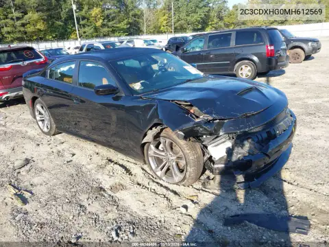 2C3CDXHG0MH612569 — 2021 Dodge Charger, zdjęcie 2 z IAAI, Nie podano