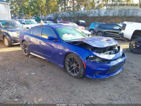 2C3CDXGJ3MH528520 — 2021 Dodge Charger, წინა ნაწილი, ფოტოები შეკეთებამდე