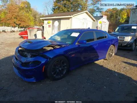2C3CDXGJ3MH528520 — 2021 Dodge Charger, foto 3 de IAAI, Parte delantera