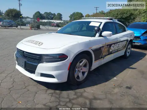 2C3CDXAT6MH532250 — 2021 Dodge Charger, foto 2 de IAAI, Parte trasera