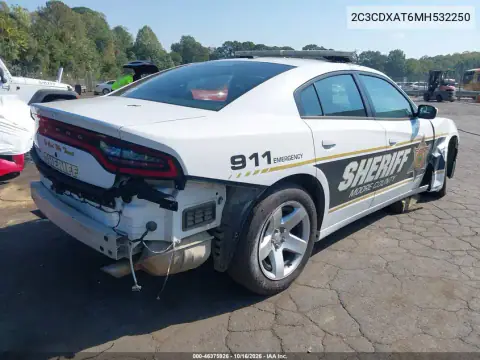 2C3CDXAT6MH532250 — 2021 Dodge Charger, foto 4 de IAAI, Parte trasera