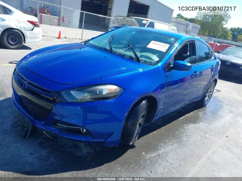 2013 Dodge Dart Rallye VIN 1C3CDFBA3DD107217 фото 3