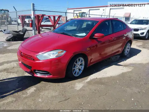 2013 Dodge Dart Sxt VIN 1C3CDFBA4DD211277 фото 2
