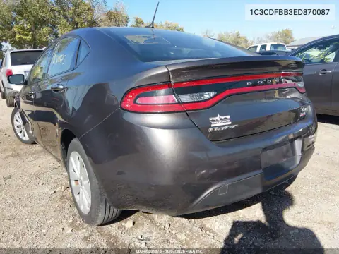 2014 Dodge Dart Sxt VIN 1C3CDFBB3ED870087 фото 4