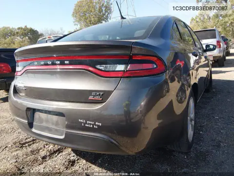 2014 Dodge Dart Sxt VIN 1C3CDFBB3ED870087 фото 5