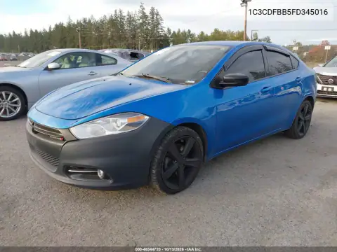 1C3CDFBB5FD345016 — 2015 Dodge DART, foto 3 de IAAI 21.10.2026, Desgaste normal