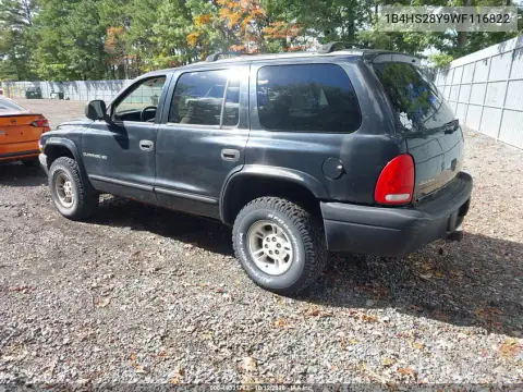 1B4HS28Y9WF116822 — 1998 Dodge Durango, photo 4 from IAAI 28.10.2026, Left rear
