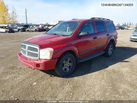 1D4HB48N26F134005 — 2006 Dodge Durango, photo 3 from IAAI 21.10.2026, Front end