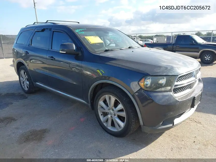 1C4SDJDT6CC205672 — 2012 Dodge Durango, photo 2 from IAAI, Left side