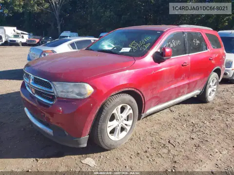 2013 Dodge Durango Sxt VIN 1C4RDJAG1DC668021 фото 2