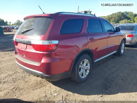2013 Dodge Durango Sxt VIN 1C4RDJAG1DC668021 фото 4