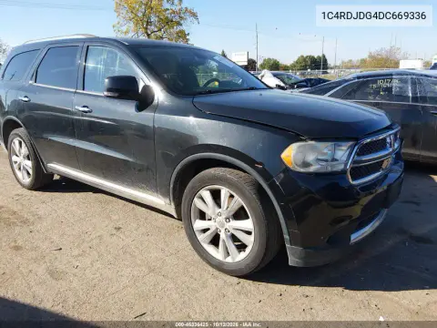 1C4RDJDG4DC669336 — 2013 Dodge Durango, Передняя часть слева, фото до ремонта