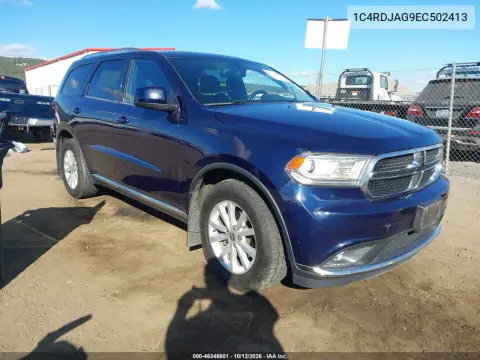 1C4RDJAG9EC502413 — 2014 Dodge Durango, Левый бок, фото до ремонта
