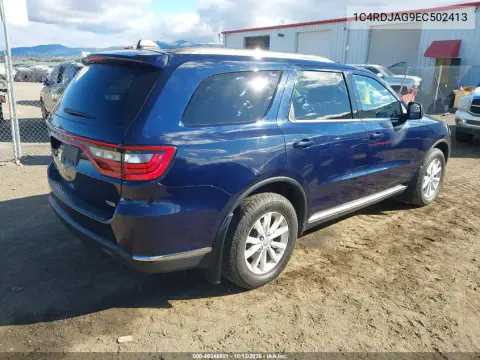 2014 Dodge Durango Sxt VIN 1C4RDJAG9EC502413 фото 4