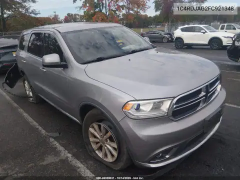 1C4RDJAG2FC921348 — 2015 Dodge Durango, Задняя часть слева, фото до ремонта