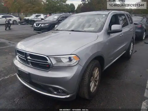 1C4RDJAG2FC921348 — 2015 Dodge Durango, photo 3 from IAAI, Left rear