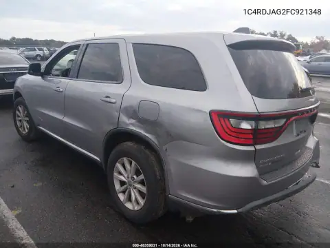 1C4RDJAG2FC921348 — 2015 Dodge Durango, photo 4 from IAAI, Left rear