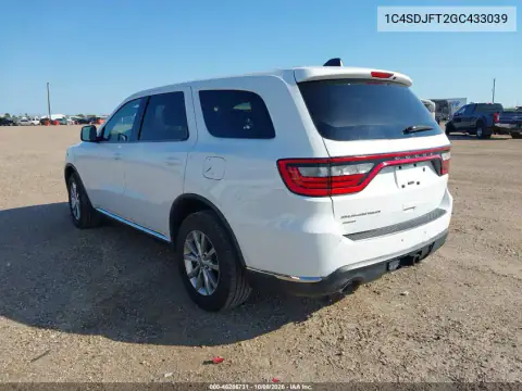 1C4SDJFT2GC433039 — 2016 Dodge Durango, фото 4 с аукциона IAAI 21.10.2026, Естественный износ
