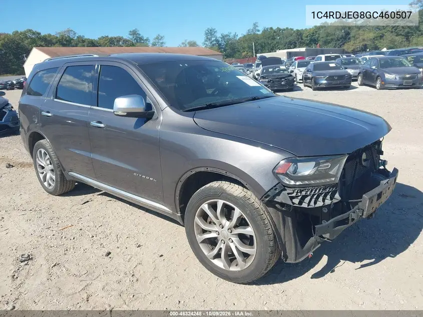 2016 Dodge Durango Citadel Anodized Platinum VIN 1C4RDJEG8GC460507 фото 2