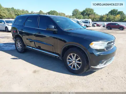 1C4RDJAG6HC622139 — 2017 Dodge Durango, Lewy i prawy bok, zdjęć przed naprawą