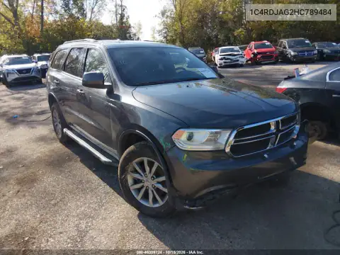 1C4RDJAG2HC789484 — 2017 Dodge Durango, ПЕРЕДНЯЯ ЧАСТЬ, фото до ремонта