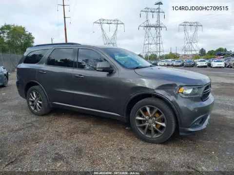 1C4RDJDG0HC709515 — 2017 Dodge Durango, передняя и задняя части, фото до ремонта