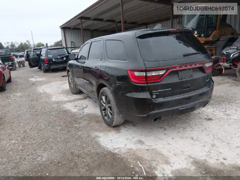1C4RDJDG8HC692074 — 2017 Dodge Durango, photo 4 from IAAI, Front end