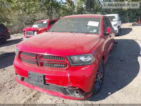 1C4SDJCT6HC797261 — 2017 Dodge Durango, фото 2 с аукциона IAAI, Задняя часть слева