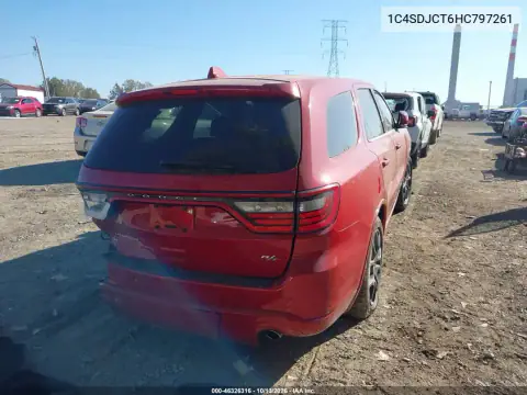 1C4SDJCT6HC797261 — 2017 Dodge Durango, фото 4 с аукциона IAAI, Задняя часть слева