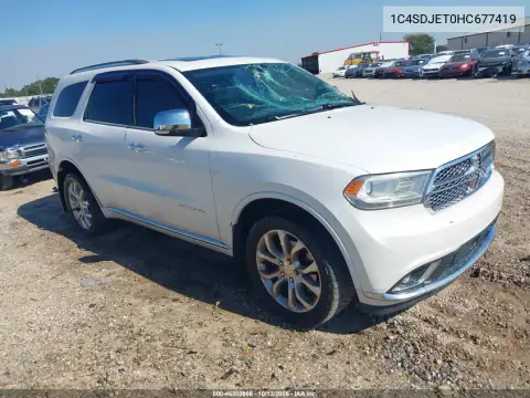 1C4SDJET0HC677419 — 2017 Dodge Durango, photo 2 from IAAI, All-over damage