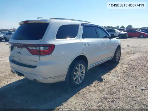 1C4SDJET0HC677419 — 2017 Dodge Durango, photo 5 from IAAI, All-over damage