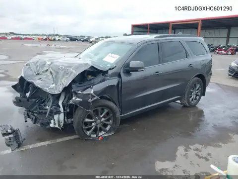 1C4RDJDGXHC601290 — 2017 Dodge Durango, foto 2 de IAAI, Delantera izquierda