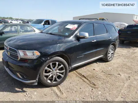 1C4SDHET3HC854747 — 2017 Dodge Durango, zdjęcie 3 z IAAI, Prawy bok