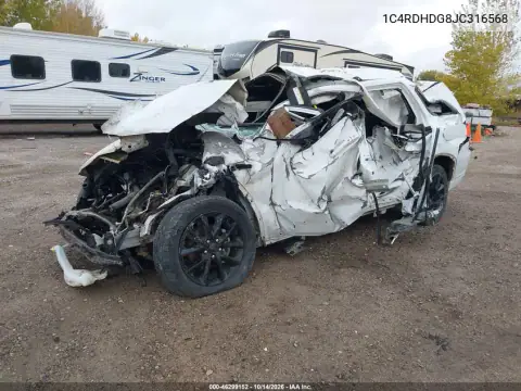 1C4RDHDG8JC316568 — 2018 Dodge Durango, zdjęcie 2 z IAAI, Dachowanie