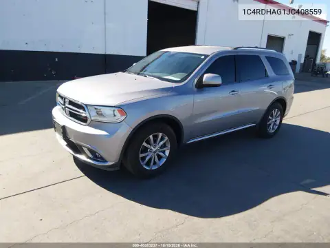1C4RDHAG1JC408559 — 2018 Dodge Durango, photo 3 from IAAI 29.10.2026, Normal wear