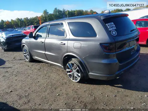 1C4SDJGJ9KC647127 — 2019 Dodge Durango, фото 4 з IAAI, Правий бік