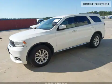 1C4RDJFG9LC228894 — 2020 Dodge Durango, photo 3 from IAAI 20.10.2026, Normal wear