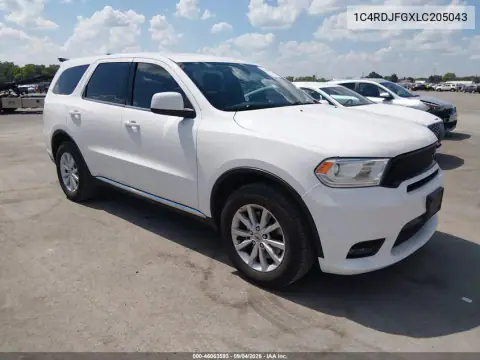 1C4RDJFGXLC205043 — 2020 Dodge Durango, Desgaste normal, fotos antes de reparar