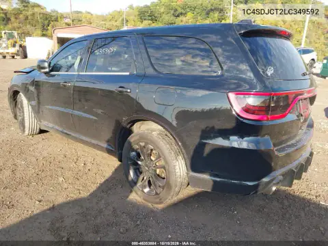 1C4SDJCT2LC349592 — 2020 Dodge Durango, photo 3 from IAAI, Front end